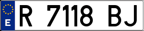 Trailer License Plate